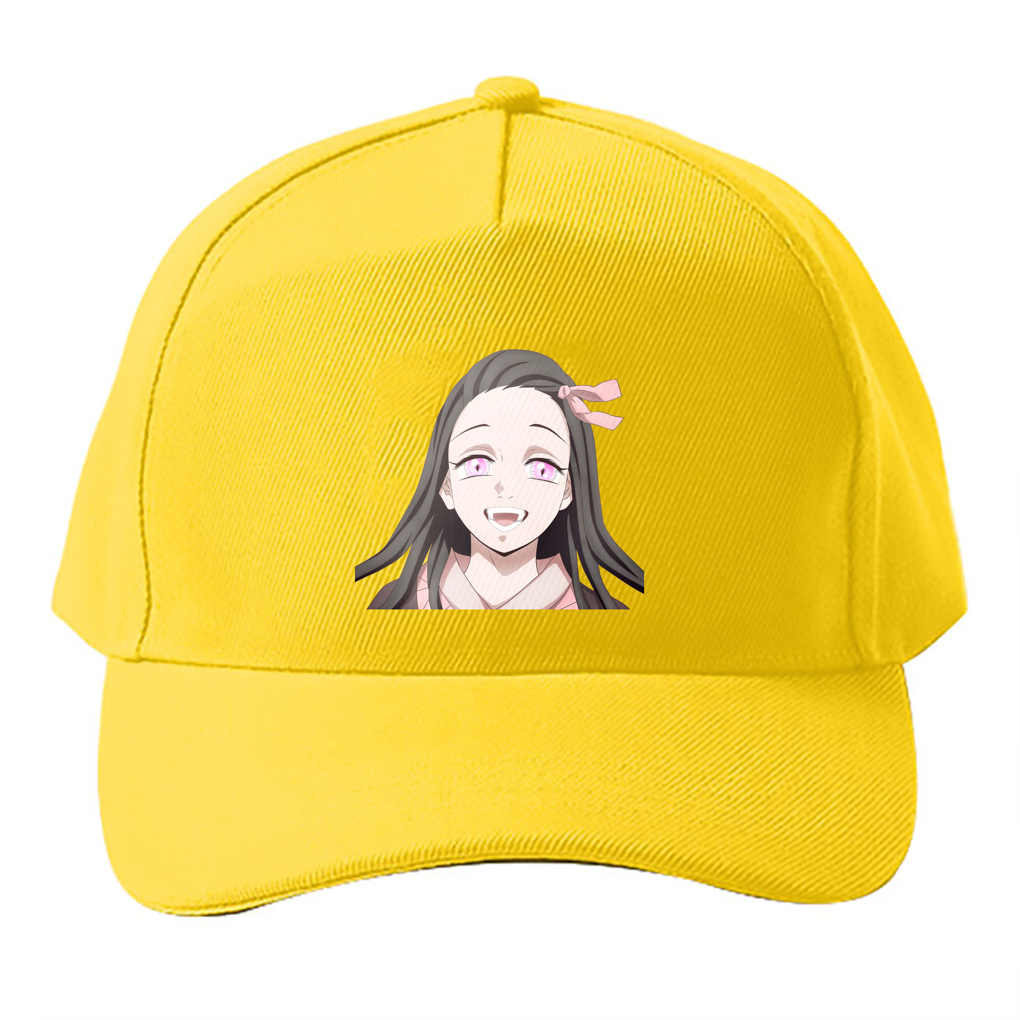 （画像用） 鬼滅の刃（きめつのやいば）竈門 禰󠄀豆子／かまど ねずこ Kamado Nezuko ベースボールキャップ 綿100％ 男女兼用 帽子 スポーツ